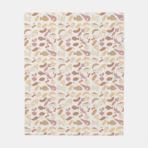 Food Pattern 2 Fleece Blanket