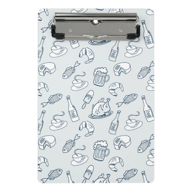 Food Pattern 2 Mini Clipboard (Front)