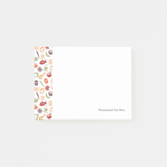 Food Pattern 2 Post-it Notes (Front)