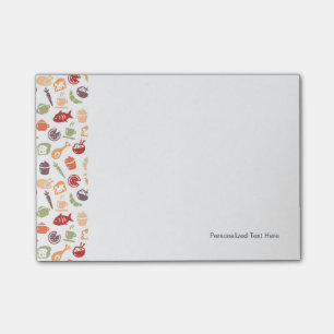 Food Pattern 2 Post-it Notes