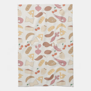 Food Pattern 2 Tea Towel