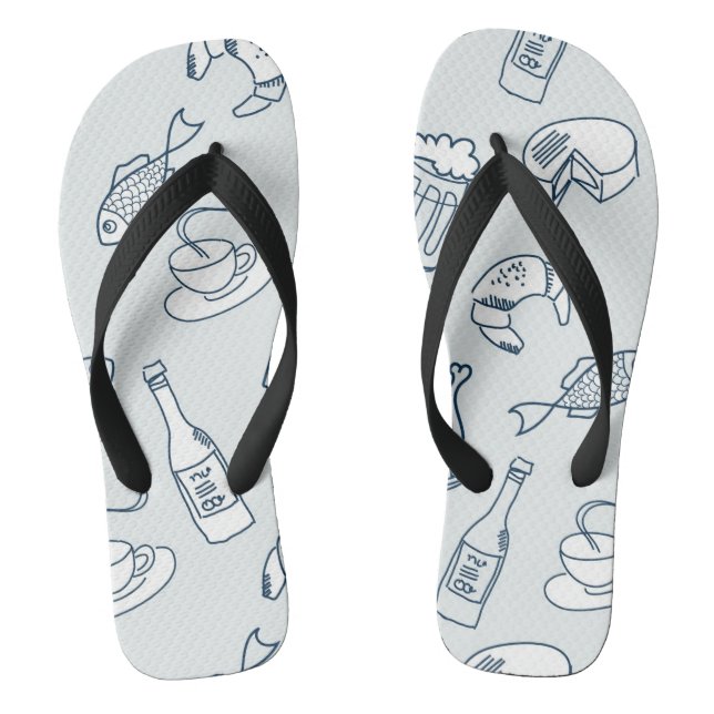 Food Pattern 2 Thongs (Footbed)