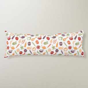 Food Pattern 3 Body Cushion