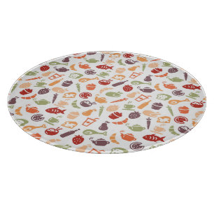 Food Pattern 3 Cutting Board