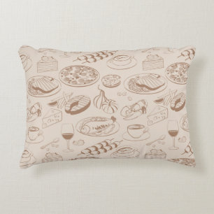 Food Pattern 3 Decorative Cushion