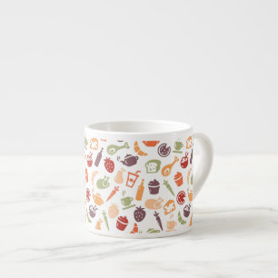 Food Pattern 3 Espresso Cup