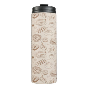 Food Pattern 3 Thermal Tumbler