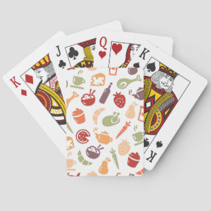 Food Pattern 4 Playing Cards