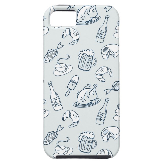 Food Pattern Case-Mate iPhone Case (Back)