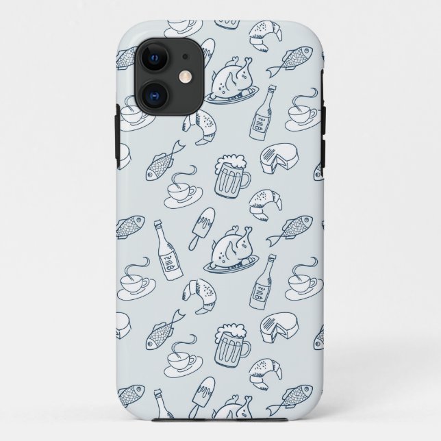 Food Pattern Case-Mate iPhone Case (Back)