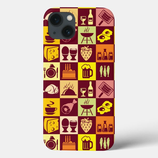 Food Pattern Case-Mate iPhone Case (Back)
