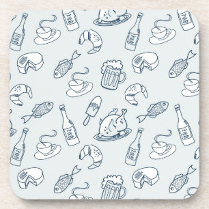 Food Pattern Coaster