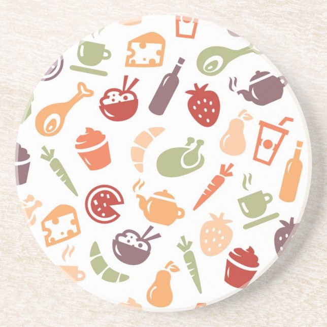 Food Pattern Coaster (Front)