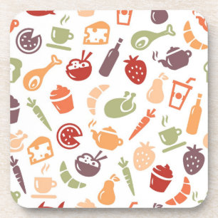 Food Pattern Coaster