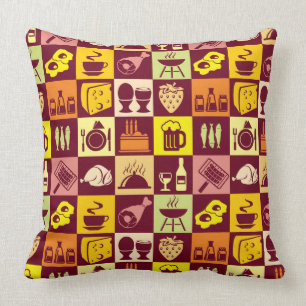 Food Pattern Cushion