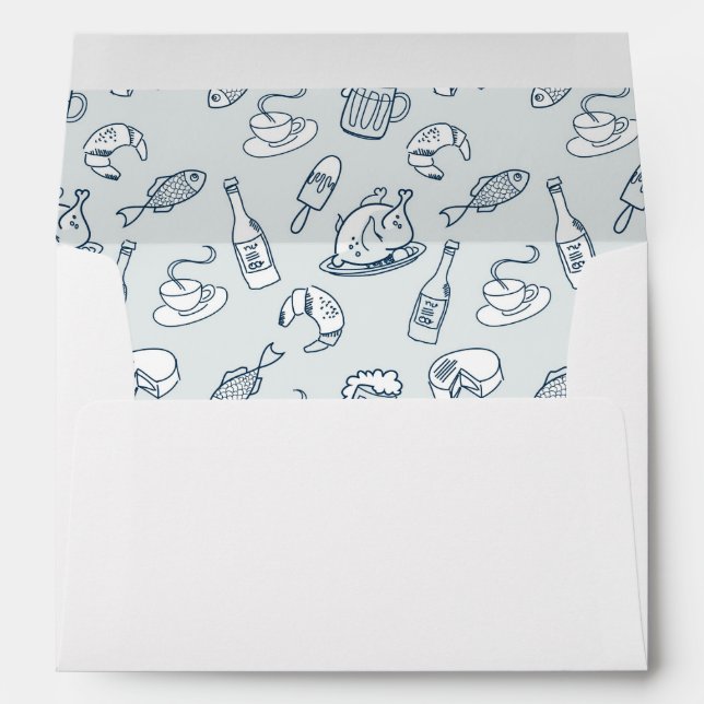 Food Pattern Envelopes (Back (Bottom))