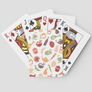 Food Pattern Playing Cards