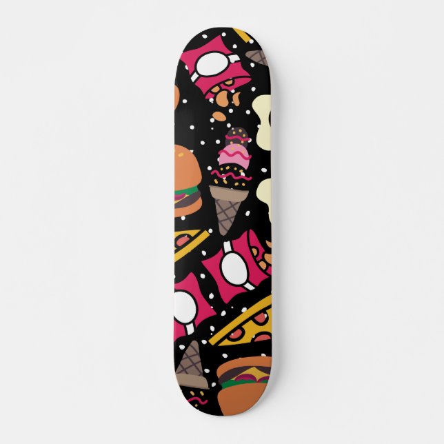 Food Pattern Skateboard (Front)