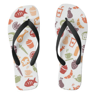 Food Pattern Thongs