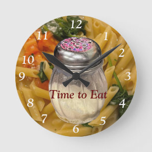 Food Photo Round Clock