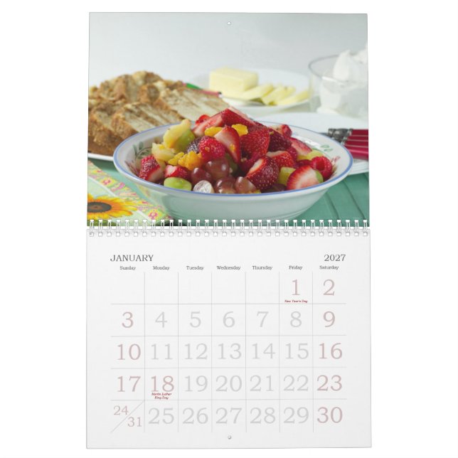 Food Photography 2012 Calendar (Jan 2027)