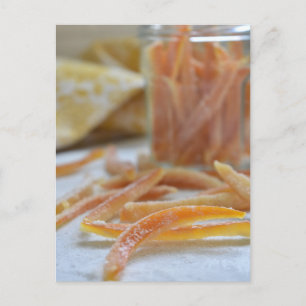Food Photography Candied Orange Peel Postcard