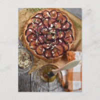 Food Photography Frangipane Plum Honey Tart