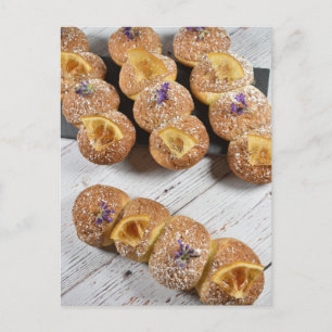 Food Photography Lemon Lavender Eclairs Postcard