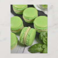 Food Photography Lime Basil French Macarons