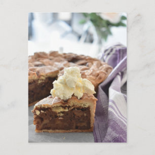 Food Photography Nusstorte Torte Pie Slice Postcard