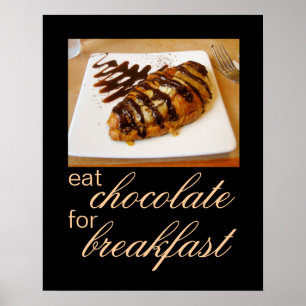 food photography poster chocolate kitchen wall art