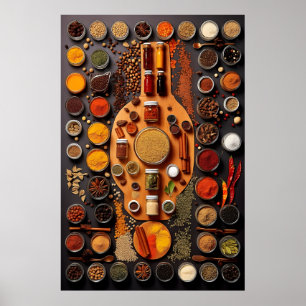 Food Photography Pprint, Spice Kitchen Wall Art