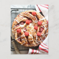 Food Photography Raspberry Danish Bread Breakfast