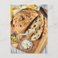 Food Photography Sliced Bleu Cheese Fig Bread