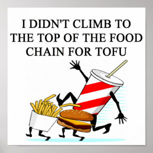 food police amti vegan joke poster