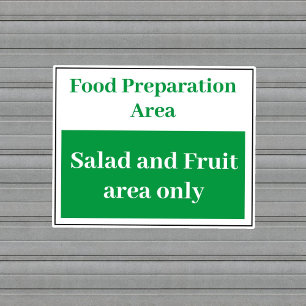Food Prep Salad and Fruit Sticker