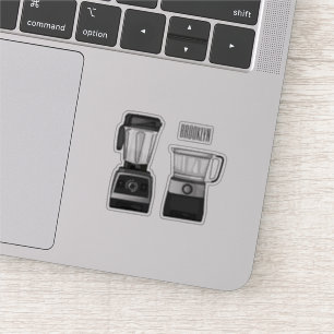 Food processor & blender cartoon illustration