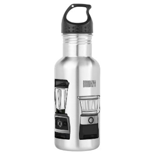 Food processor & blender cartoon illustration 532 ml water bottle