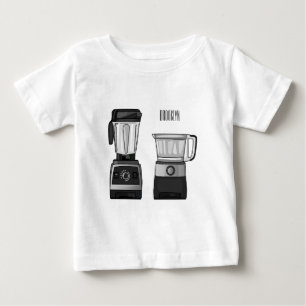 Food processor & blender cartoon illustration baby T-Shirt