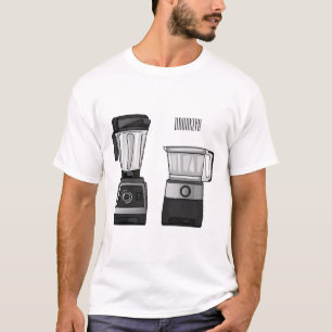 Food processor & blender cartoon illustration T-Shirt