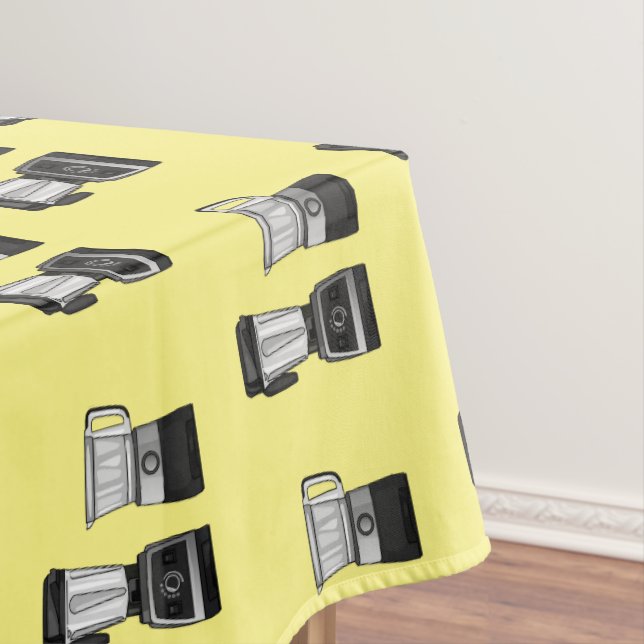 Food processor & blender cartoon illustration  tablecloth (In Situ)