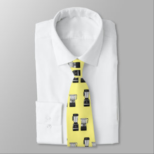 Food processor & blender cartoon illustration tie