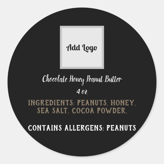 Food Product Label (Front)