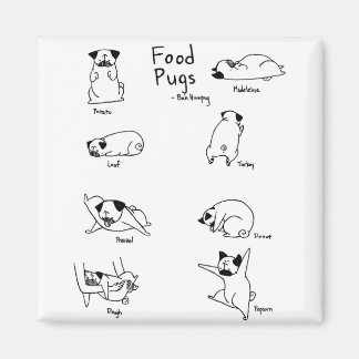Food Pugs Magnet