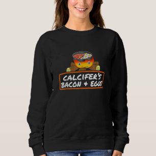 Food Pun Bacon Egg Cook Dish Calcifer's Sweatshirt
