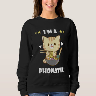 Food Pun Cat Vietnamese Food Pho Bowl Noodle Soup Sweatshirt