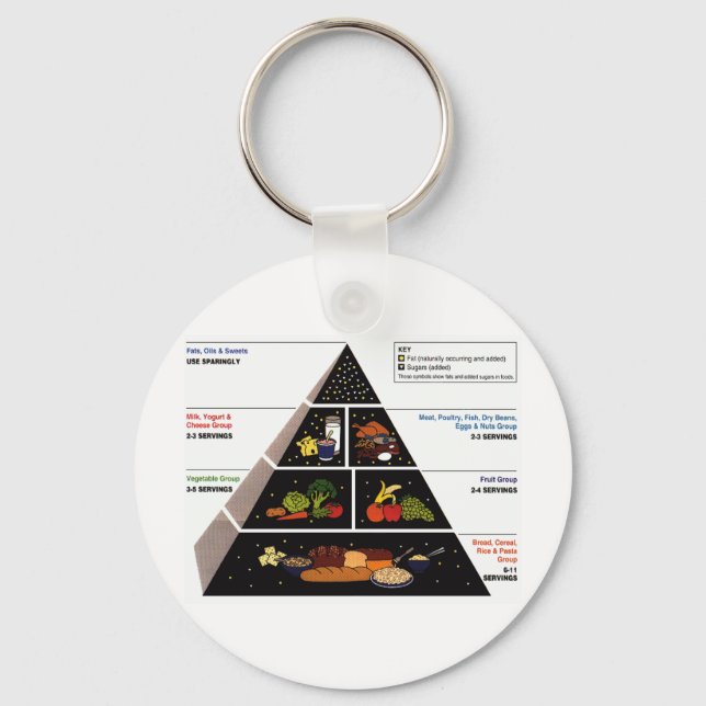 Food Pyramid Key Ring (Front)