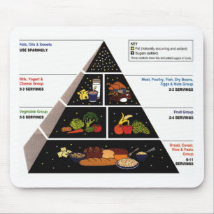 Food Pyramid Mouse Pad