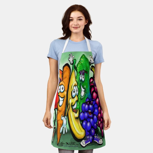Food Rainbow Party Apron (Worn)