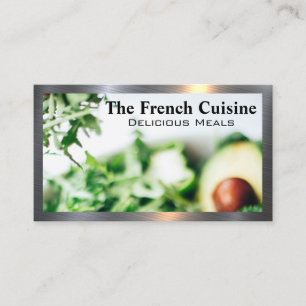Food Restaurant Salad   Avacado Business Card